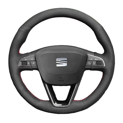 Steering Wheel Cover for Seat Leon 5F Ibiza 6F Alhambra 7N Arona Ateca Tarraco Toledo 2013-2022
