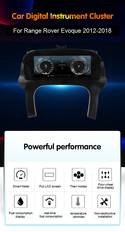 Digital Cluster for Range Rover Evoque 2012 - 2018