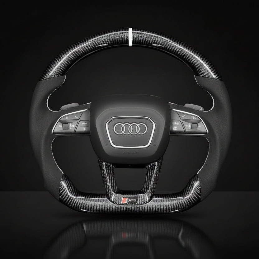 Custom Steering Wheel For Audi Q3 Q5 SQ5 Q7 SQ7 Q8 SQ8 RSQ8 (2015-2022)