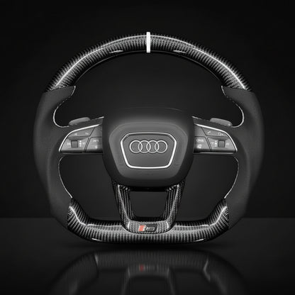 Custom Steering Wheel For Audi Q3 Q5 SQ5 Q7 SQ7 Q8 SQ8 RSQ8 (2015-2022)