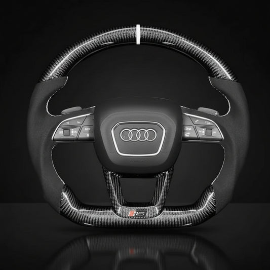 Custom Steering Wheel For Audi Q3 Q5 SQ5 Q7 SQ7 Q8 SQ8 RSQ8 (2015-2022)
