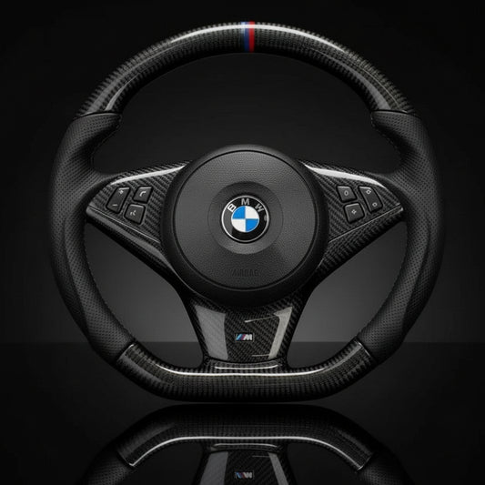 Custom Steering Wheel For BMW 5 Series E60 E61 2003-2010 6 Series E63 E64 (2004-2009)