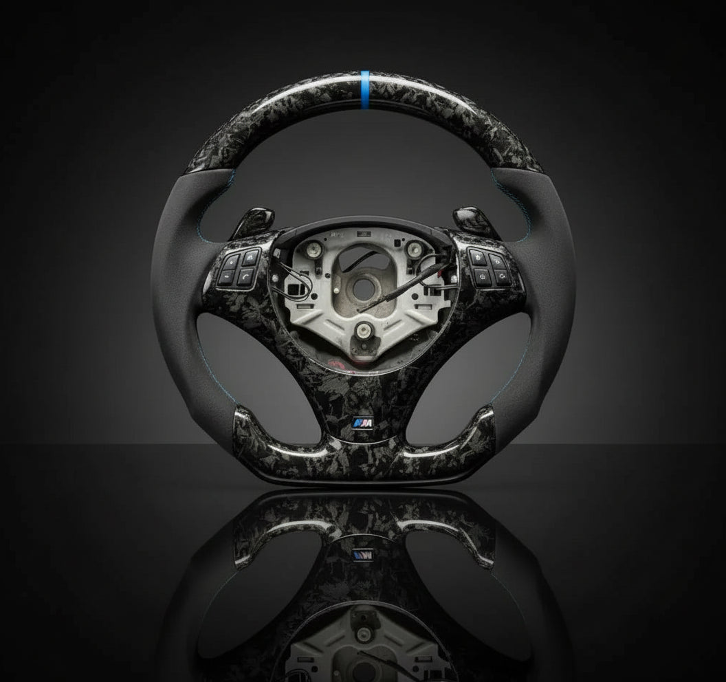 Custom Steering Wheel For BMW E92 M3 E90 E91 E93 E81 E82 E87 E88 (2006-2014) 2