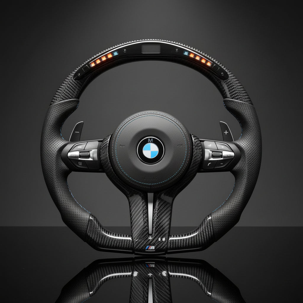 Custom Steering Wheel For BMW F20/ F21 1 Series M-Sport F22/F23 2 Series M-Sport F30/F31/F34 3 Series M-Sport F32/ F33/F36 4 Series M-Sport F87 M2/F80 M3/F82/F83 M4