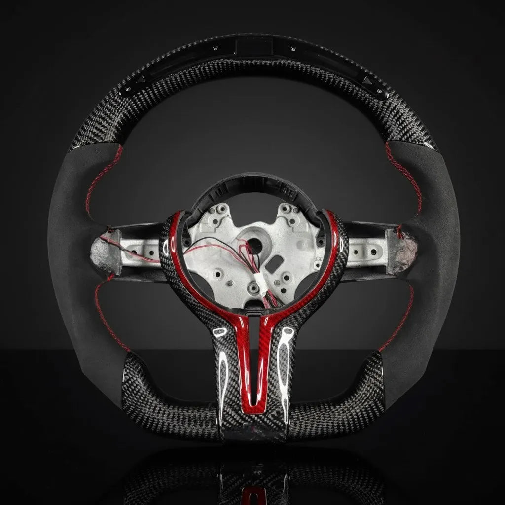 Custom Steering Wheel For BMW F20/ F21 1 Series M-Sport F22/F23 2 Series M-Sport F30/F31/F34 3 Series M-Sport F32/ F33/F36 4 Series M-Sport F87 M2/F80 M3/F82/F83 M4 6