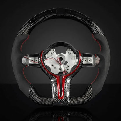 Custom Steering Wheel For BMW F20/ F21 1 Series M-Sport F22/F23 2 Series M-Sport F30/F31/F34 3 Series M-Sport F32/ F33/F36 4 Series M-Sport F87 M2/F80 M3/F82/F83 M4 6
