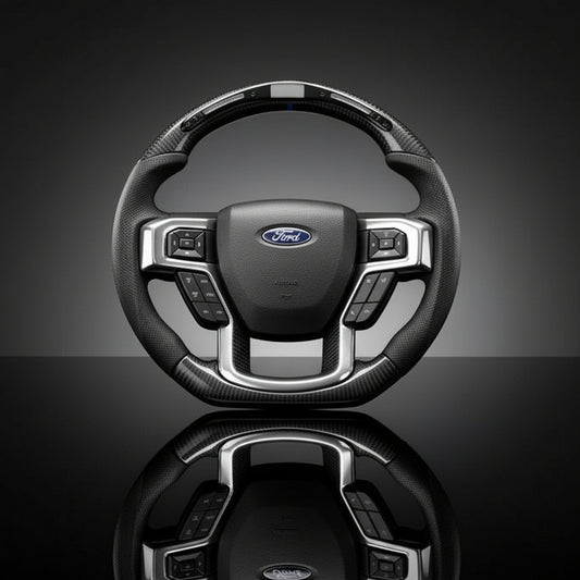 Custom Steering Wheel For Ford F-150 F150 F-250 F250 F-350 F350 F-450 F450 Expedition (2015-2023)