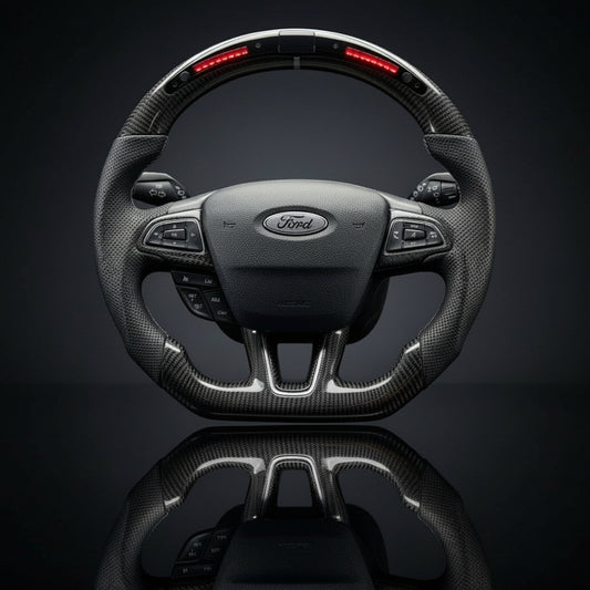 Custom Steering Wheel For Ford Focus ST Focus ST-Line Focus RS Ecosport ST-Line Kuga Escape (2015-2018)