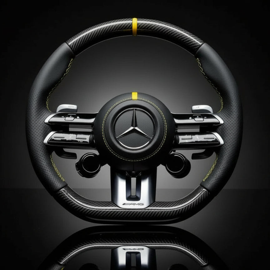 Custom Steering Wheel For Mercedes A-Class/C-Class/E-Class/G-Class/S-Class/V-Class/X-Class/AMG GT/CLA/CLS/GLA/GLC/GLE/GLS (2021-2025) 1
