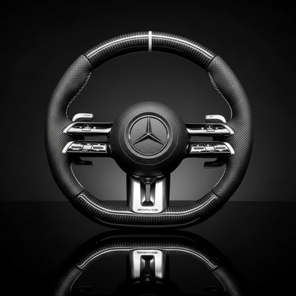 Custom Steering Wheel For Mercedes A-Class/C-Class/E-Class/G-Class/S-Class/V-Class/X-Class/AMG GT/CLA/CLS/GLA/GLC/GLE/GLS (2021-2025) 3