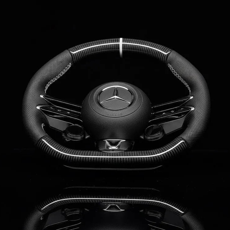 Custom Steering Wheel For Mercedes A-Class/C-Class/E-Class/G-Class/S-Class/V-Class/X-Class/AMG GT/CLA/CLS/GLA/GLC/GLE/GLS (2021-2025) 5