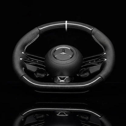 Custom Steering Wheel For Mercedes A-Class/C-Class/E-Class/G-Class/S-Class/V-Class/X-Class/AMG GT/CLA/CLS/GLA/GLC/GLE/GLS (2021-2025) 5