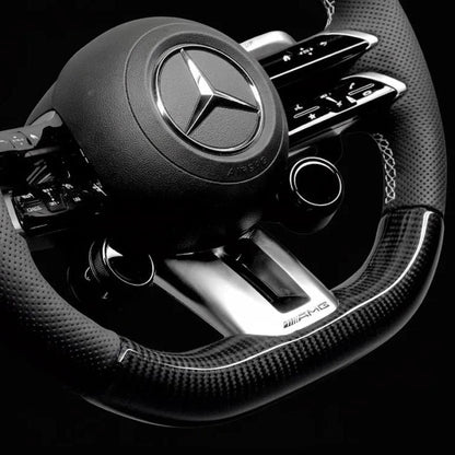 Custom Steering Wheel For Mercedes A-Class/C-Class/E-Class/G-Class/S-Class/V-Class/X-Class/AMG GT/CLA/CLS/GLA/GLC/GLE/GLS (2021-2025) 