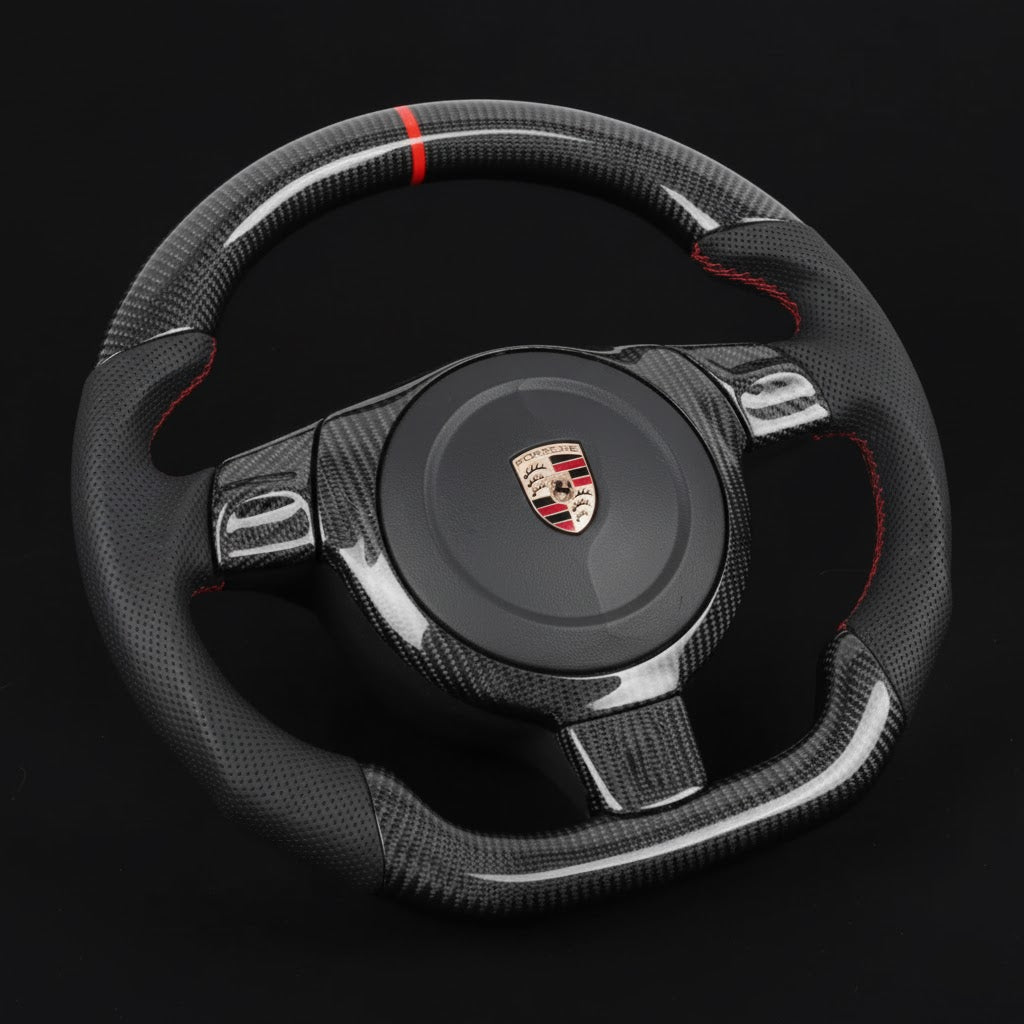 Custom Steering Wheel For Porsche 997 Boxster Cayman 991 987 (2004-2013)