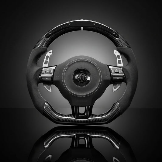 Custom Steering Wheel For Volkswagen Golf MK6 Polo GTI Scirocco Tiguan Jetta (2009-2018)
