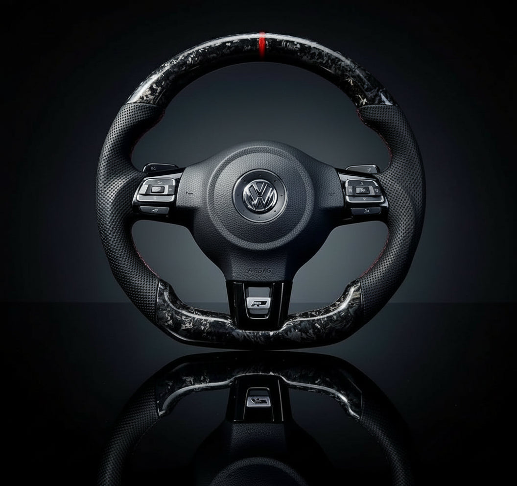 Custom Steering Wheel For Volkswagen Golf MK6 Polo GTI Scirocco Tiguan Jetta (2009-2018)