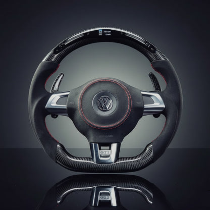 Custom Steering Wheel For Volkswagen Golf MK6 Polo GTI Scirocco Tiguan Jetta (2009-2018)