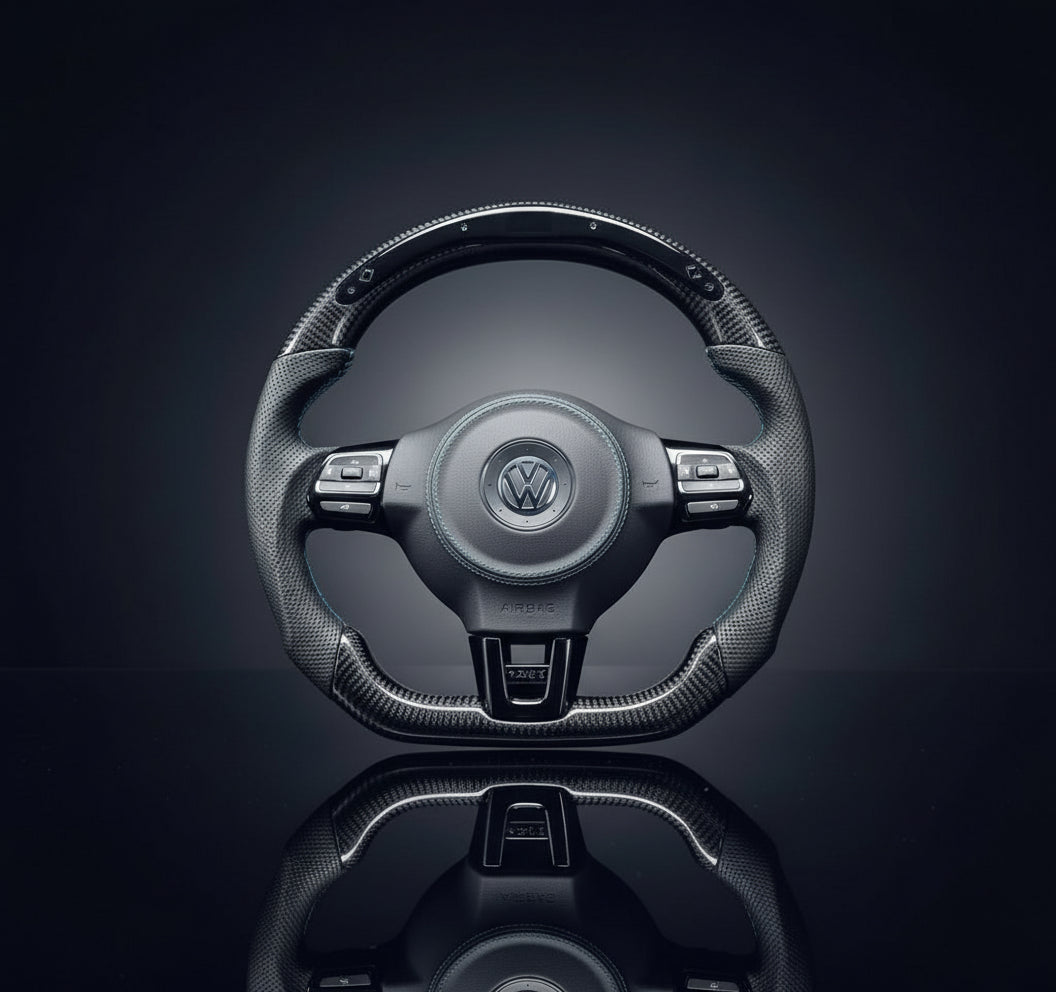 Custom Steering Wheel For Volkswagen Golf MK6 Polo GTI Scirocco Tiguan Jetta (2009-2018)
