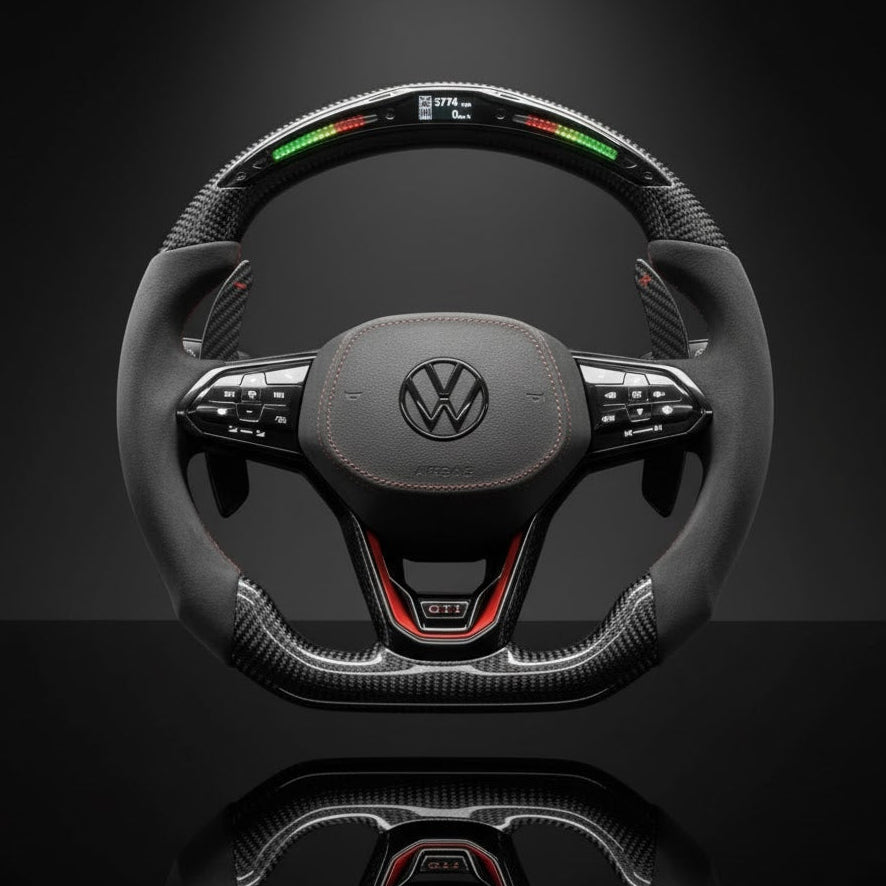Custom Steering Wheel For Volkswagen Golf MK8 GTI GTD GTE R Arteon Tiguan Touareg (2020-2025)