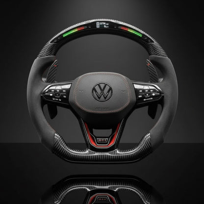 Custom Steering Wheel For Volkswagen Golf MK8 GTI GTD GTE R Arteon Tiguan Touareg (2020-2025)