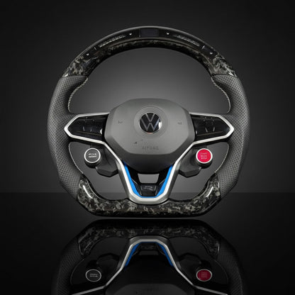 Custom Steering Wheel For Volkswagen Golf MK8 GTI GTD GTE R Arteon Tiguan Touareg (2020-2025)