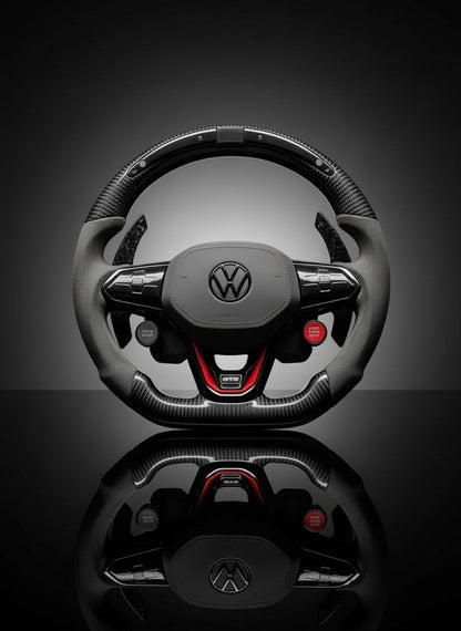 Custom Steering Wheel For Volkswagen Golf MK8 GTI GTD GTE R Arteon Tiguan Touareg (2020-2025)