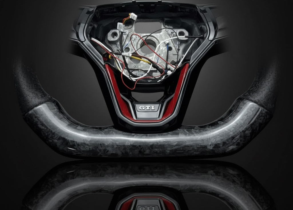 Custom Steering Wheel For Volkswagen Golf MK8 GTI GTD GTE R Arteon Tiguan Touareg (2020-2025)