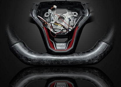 Custom Steering Wheel For Volkswagen Golf MK8 GTI GTD GTE R Arteon Tiguan Touareg (2020-2025)