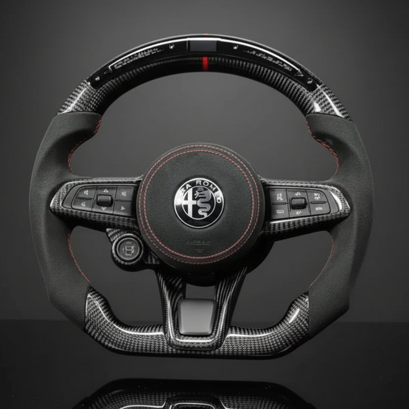 Customs Steering Wheel for Alfa Romeo Giulia Stelvio Quadrifoglio 2020-2022