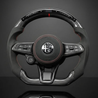 Customs Steering Wheel for Alfa Romeo Giulia Stelvio Quadrifoglio 2020-2022