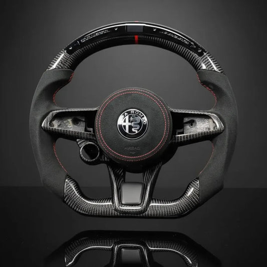 Customs Steering Wheel for Alfa Romeo Giulia Stelvio Quadrifoglio 2020-2022