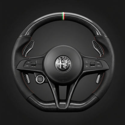 Customs Steering Wheel for Alfa Romeo Giulia Stelvio Quadrifoglio 2020-2022