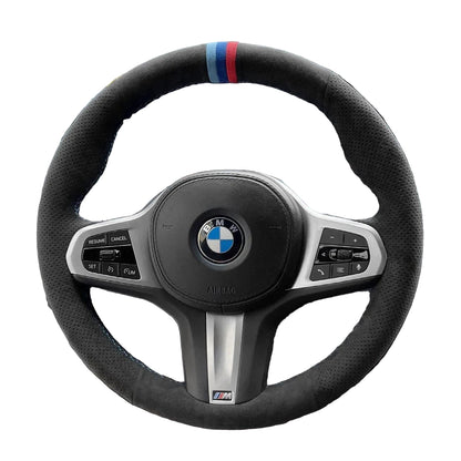 Steering Wheel Cover for BMW F44 G01 G02 G05 G06 G07 G11 G12 G14 G15 G16 G20 G22 G23 G26 G29 G30 G32 M Sport