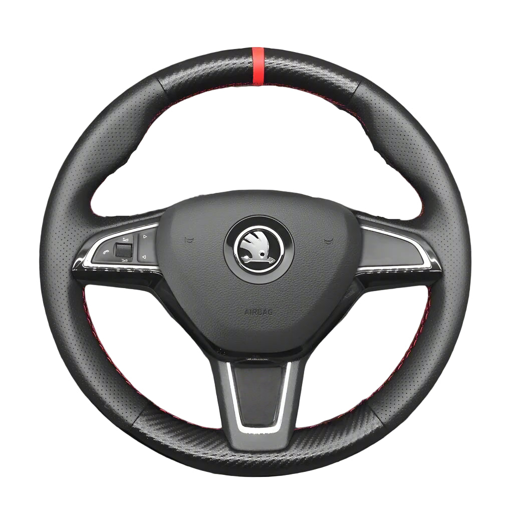 Steering Wheel Cover for Skoda Citigo Fabia Karoq Roomster Octavia Superb Yeti Kodiaq Scala 2013-2019