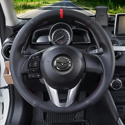 Steering Wheel Cover for Mazda 3 Axela Mazda 6 Atenza Mazda 2 CX-3 CX-5 Toyota Yaris iA Scion iA