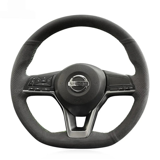Steering Wheel Cover for Nissan Altima Kicks Leaf Rogue Sentra Versa Qashqai X-Trail Juke Micra 2016-2024