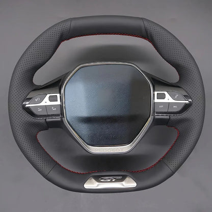 Steering Wheel Cover for Peugeot 208 308 508 SW 2008 3008 5008 Rifter GT/GT Line
