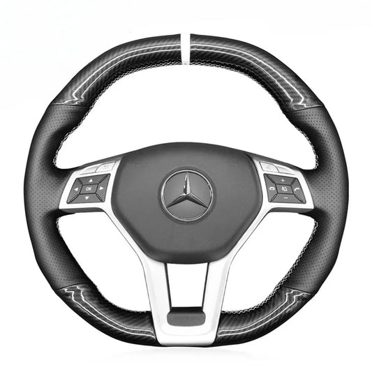 Steering Wheel Cover for Mercedes-Benz AMG C63 W204 CLA45 CLS63 C117 C218 W212 R231