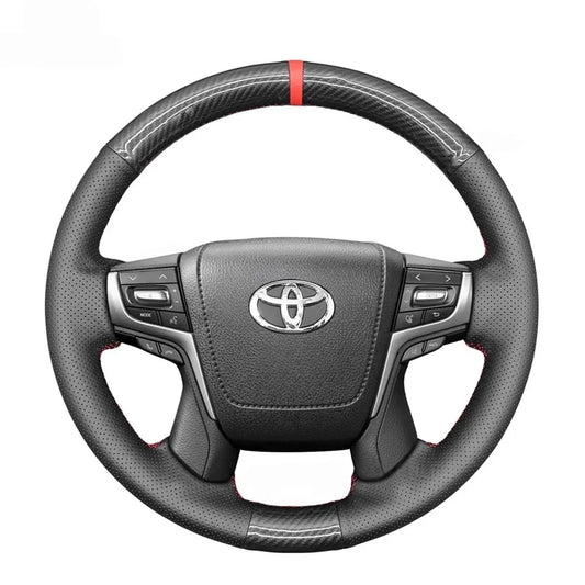 Steering Wheel Cover for Toyota Land Cruiser 200 J200 150 J150 Prado Crown 2013-2024