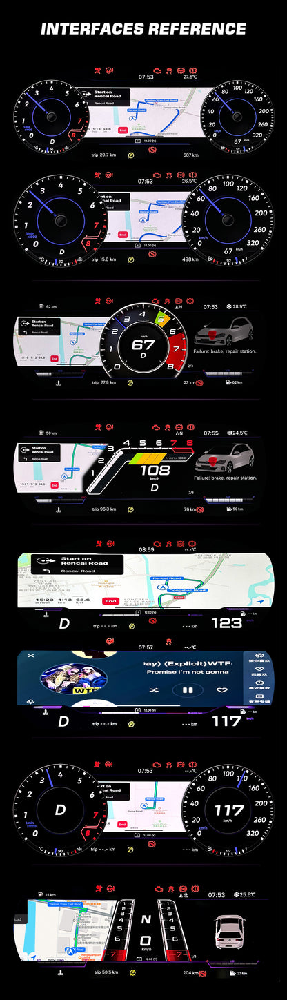 Digital Cluster for Audi Q5 SQ5 2009-2017