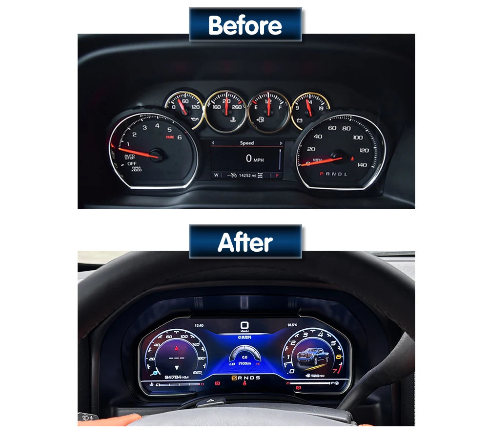 Digital Cluster for Chevrolet Silverado/GMC Sierra 2013 - 2020