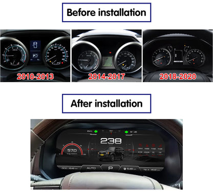 Digital Cluster for Toyota Prado 2010-2020