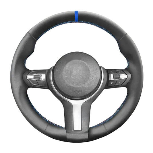 Leather Steering Wheel Cover For BMW M Sport F10 F12 F15 F16 F20 F45 F30 F32 F34 F48 F39 F25 F26