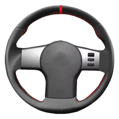 Leather Steering Wheel Cover For Nissan Pathfinder III Frontier Xterra Navara 2005-2015