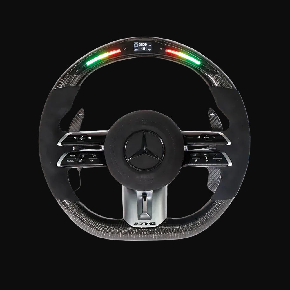 Custom Steering Wheel For Mercedes A-Class/C-Class/E-Class/G-Class/S-Class/V-Class/X-Class/AMG GT/CLA/CLS/GLA/GLC/GLE/GLS (2021-2025)