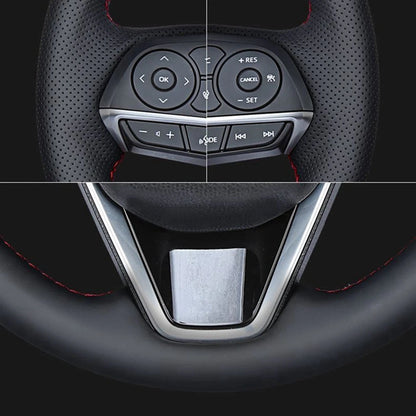 Black Leather Steering Wheel Cover For BMW 530 523 523li 525 520li 535 545i E60