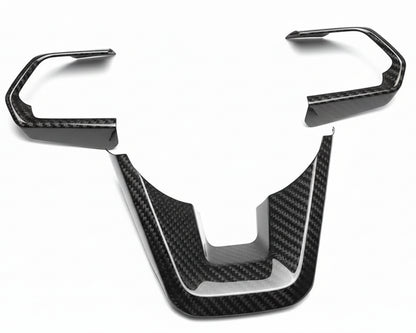 Carbon Fiber Steering Wheel Trim For Toyota Land Cruiser 300 LC300 2022-2024
