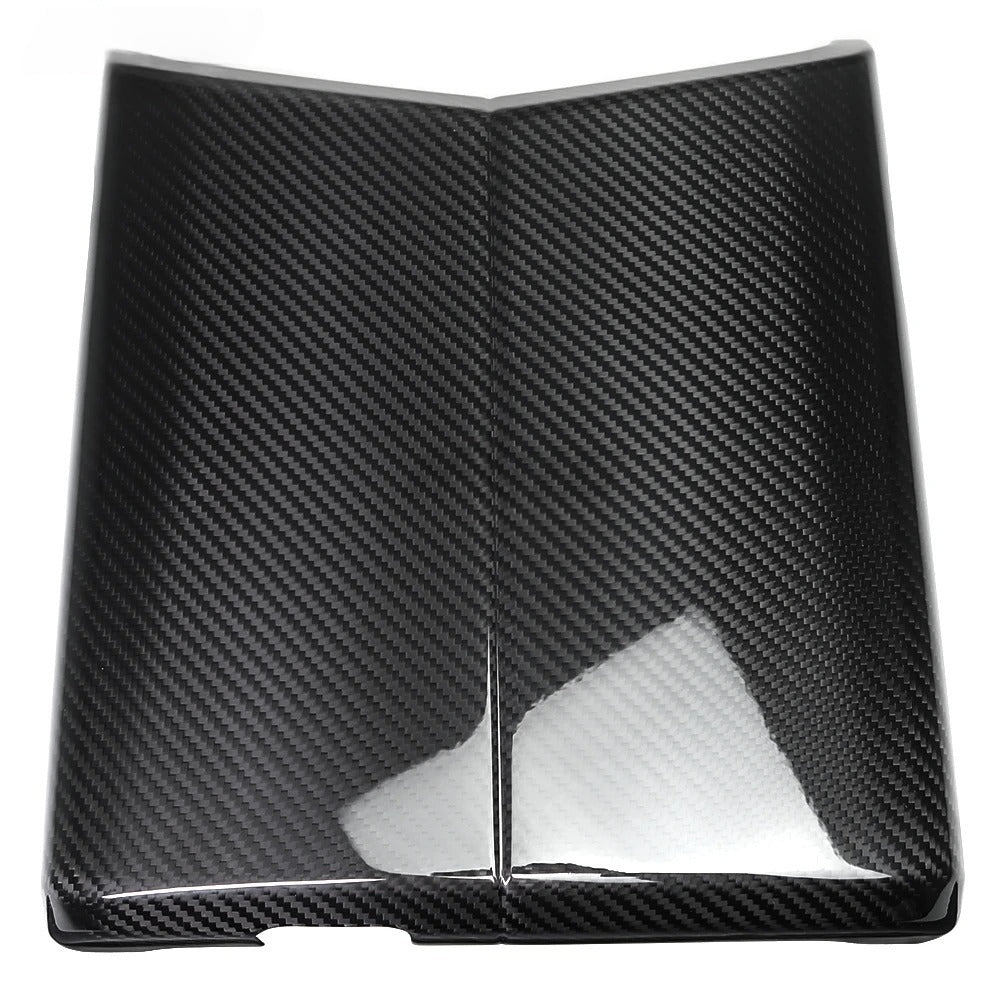 Carbon Fiber Car Console Armrest Cover For Toyota Land Cruiser 300 LC300 (2022-2024)