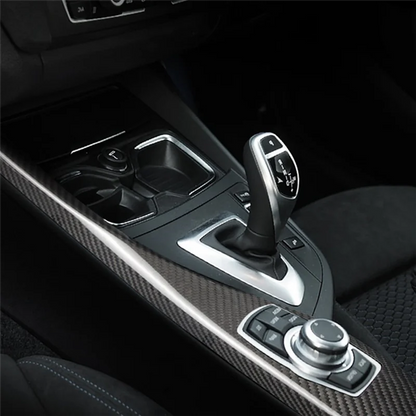 Carbon Fiber Multimedia Knob Panel For BMW F-Series (RHD)