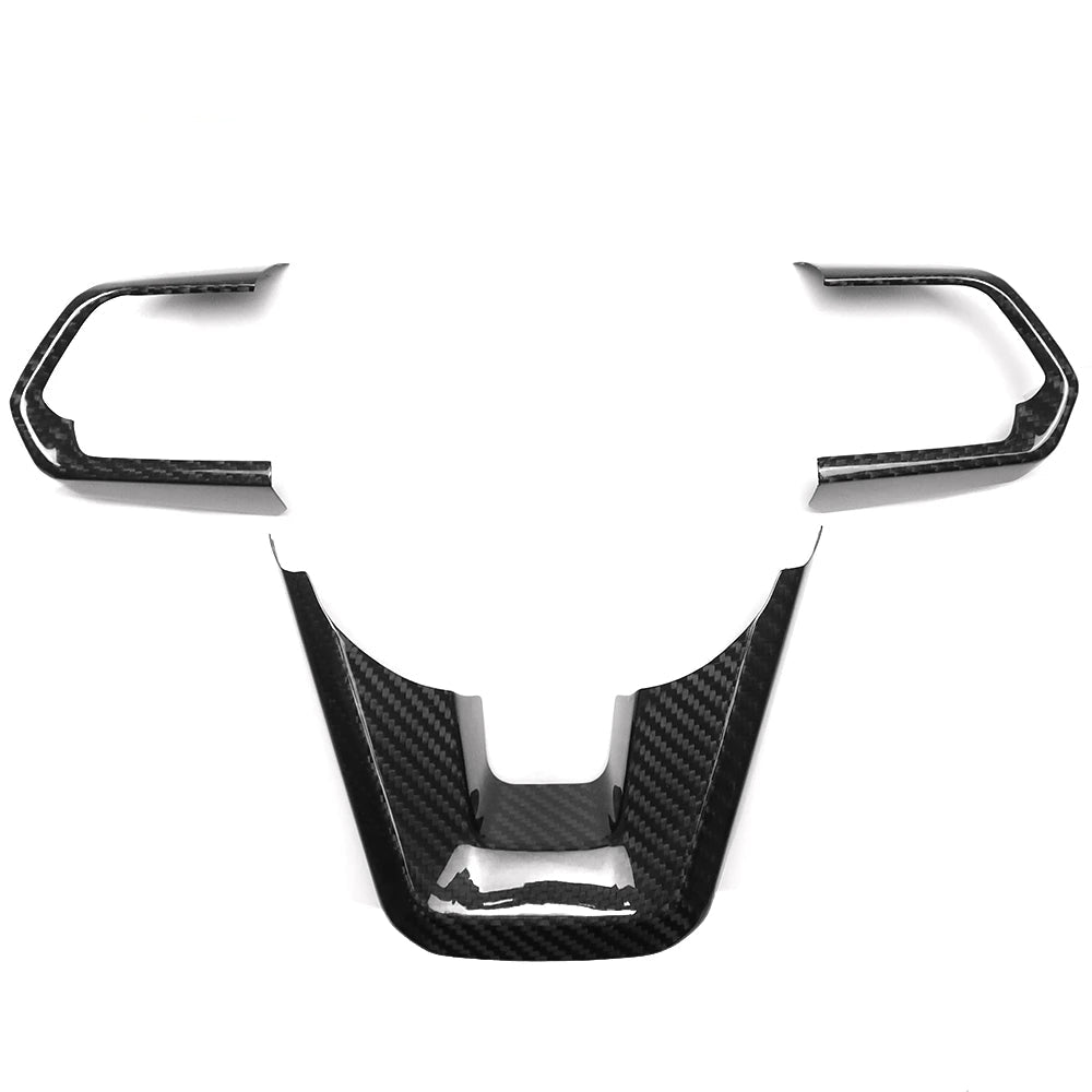 Carbon Fiber Steering Wheel Trim For Toyota Land Cruiser 300 LC300 2022-2024